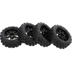 4Pcs 1/10 RC On-road Star Tread Pattern Tyre for HSP 1/10 Redcat Traxxas Tamiya HPI RC Buggy