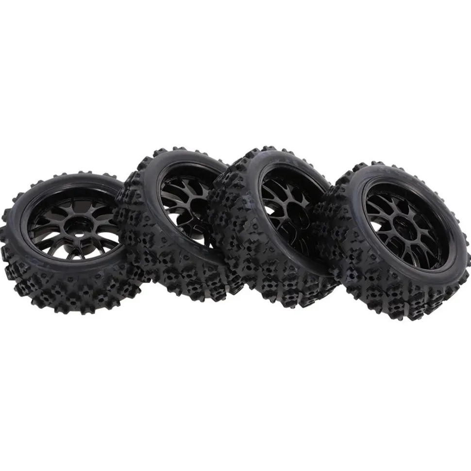 4Pcs 1/10 RC On-road Star Tread Pattern Tyre for HSP 1/10 Redcat Traxxas Tamiya HPI RC Buggy