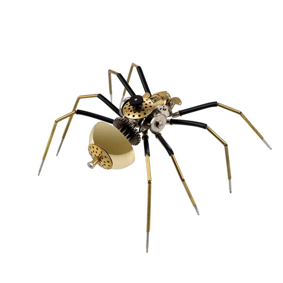 80Pcs Steampunk Insect Metal Model Kits Mechanical Crafts for Home Decor - Spider