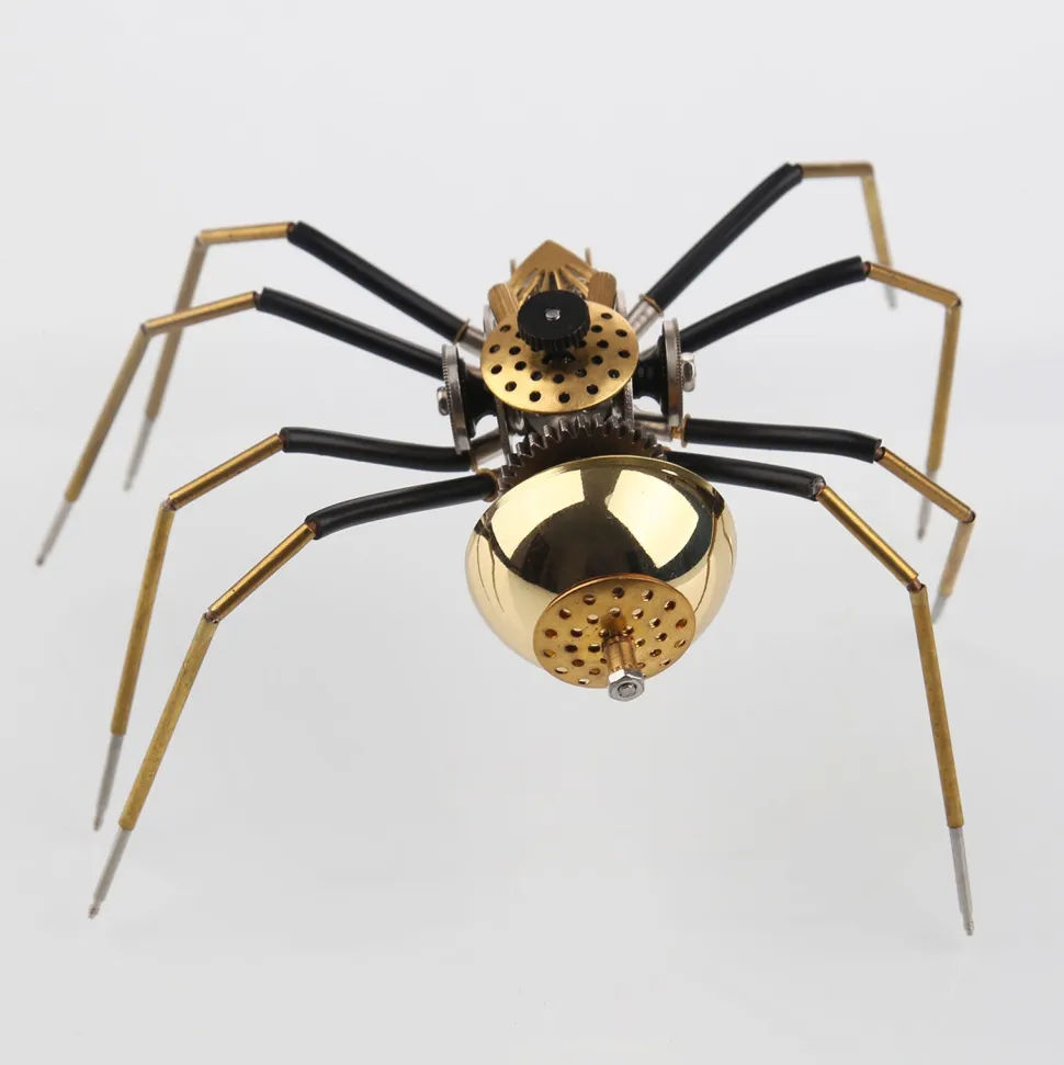 80Pcs Steampunk Insect Metal Model Kits Mechanical Crafts for Home Decor - Spider