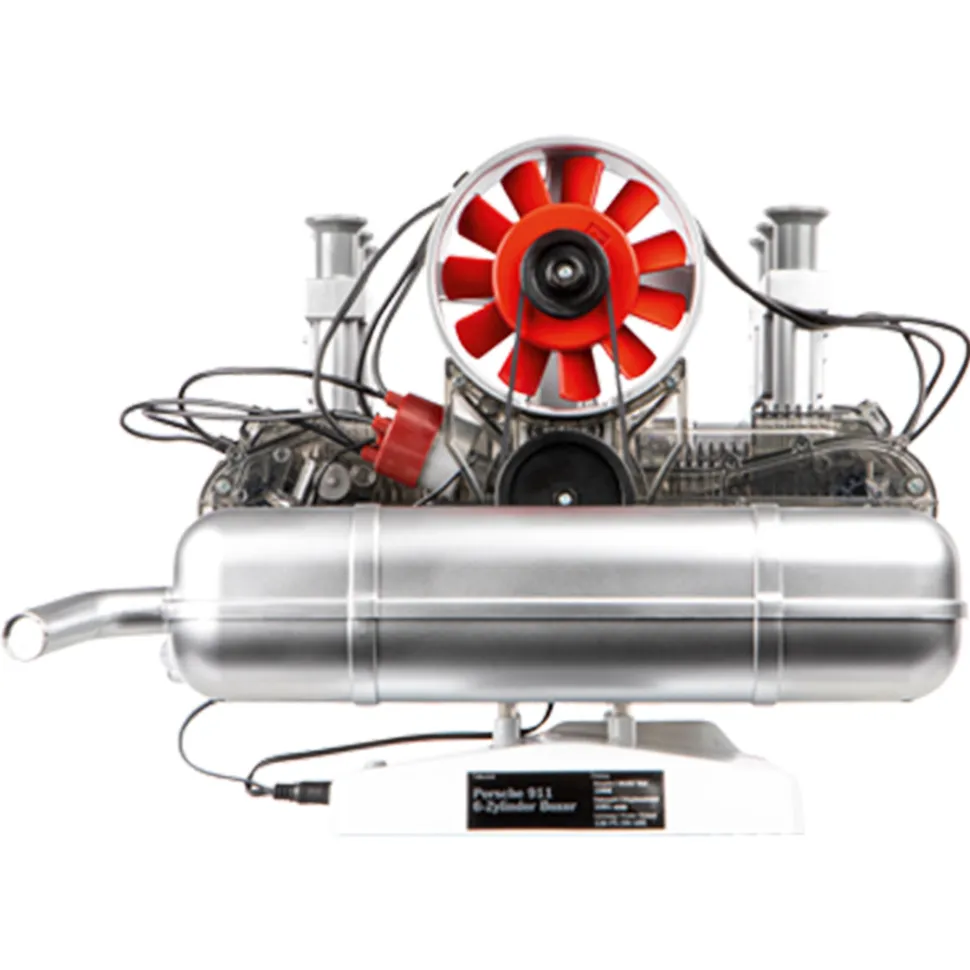 Porsche 911 Boxer Engine Model Kit - Build Your Own Engine Model that Works - Classic Air-cooled 6-Cylinder Engine Model