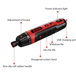 Portable Precision Electric Torque Screwdriver Set DIY Tools for TECHING Engine Model Building and More