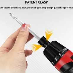 Portable Precision Electric Torque Screwdriver Set DIY Tools for TECHING Engine Model Building and More