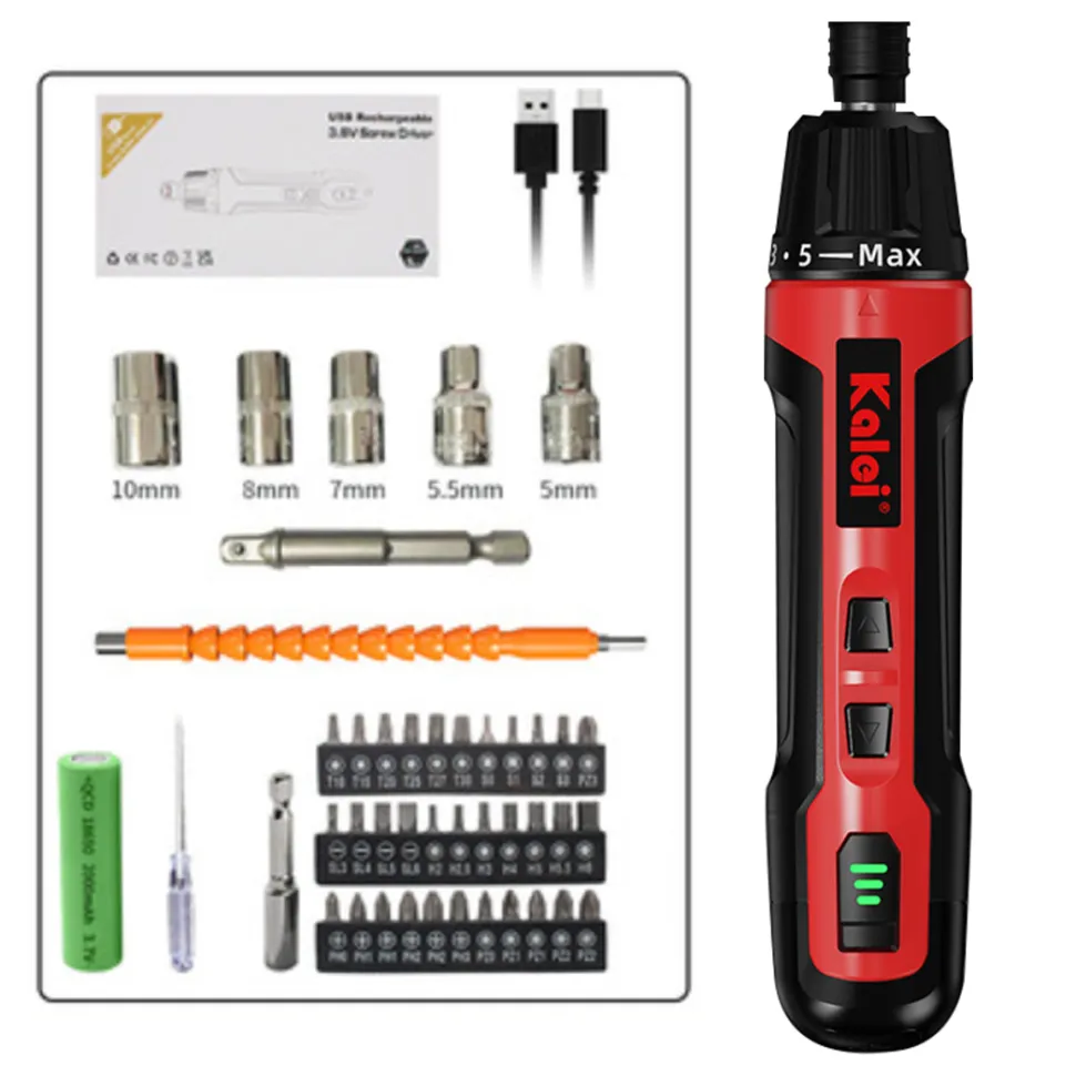 Portable Precision Electric Torque Screwdriver Set DIY Tools for TECHING Engine Model Building and More
