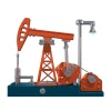 Pumping Unit that Works - Oil Pump Jack Model Kit - TECHING 3D Metal Oilfield Working Equipment with Light Oil Rig Educational Toys Collection 219Pcs