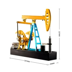 Pumping Unit that Works - Pumping Unit Model Kit - TECHING Pumping Unit DIY Assembly 3D Metal Mechanical Puzzle Educational Toys Collection 219Pcs