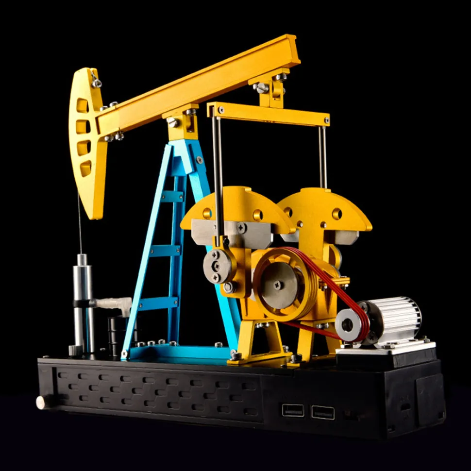 Pumping Unit that Works - Pumping Unit Model Kit - TECHING Pumping Unit DIY Assembly 3D Metal Mechanical Puzzle Educational Toys Collection 219Pcs