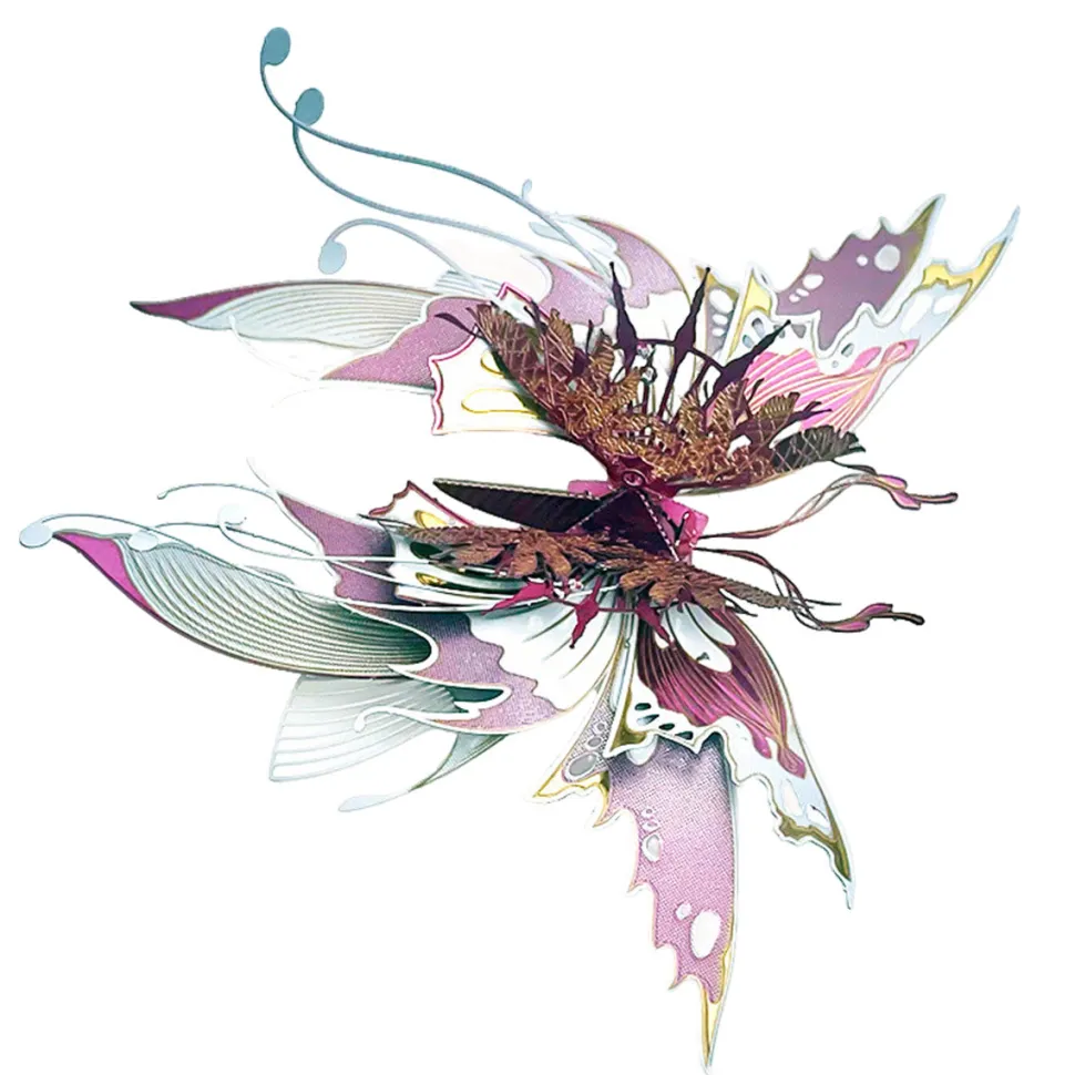 QianYuDie 3D Metal Steampunk Mechanical Butterfly Model Kit