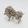 Raging Tusk 3D Metal Mechanical Boar Model Kit–DIY Steampunk Animal Assembly for Desktop Display