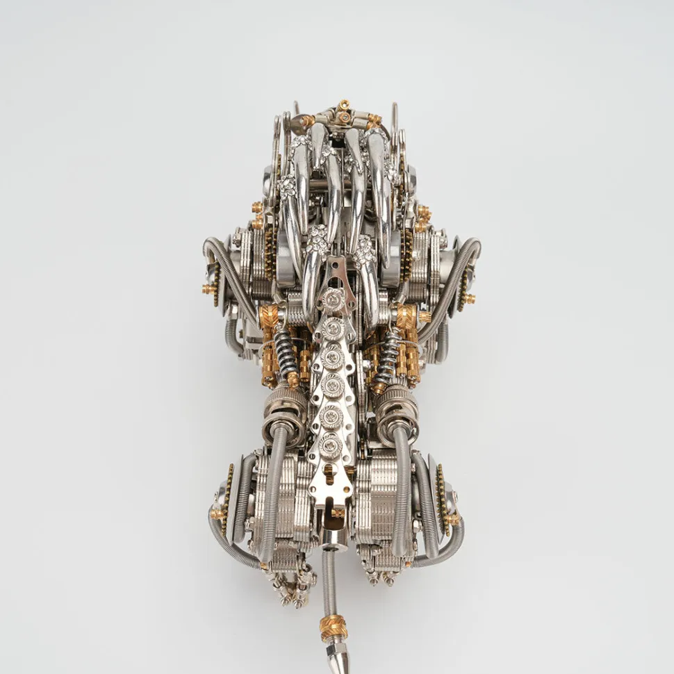 Raging Tusk 3D Metal Mechanical Boar Model Kit–DIY Steampunk Animal Assembly for Desktop Display