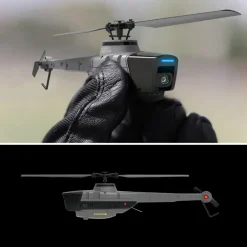 RC Aircraft 2.4G 4CH Black Hornet Aerial Vehicle Reconnaissance Military Aircraft Helicopter Model (RTF)