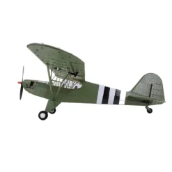 1/16 RC Airplane WWII PIPER J-3 CUB RC 4CH Brushless Fixed-wing Aircraft Model Military Plane Toy (RTF Version)