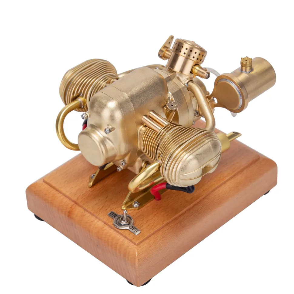 R69 3.2cc Mini Horizontal Opposed Twin Cylinder 4 Stroke Gasoline Engine Motorcycle Engine Model Internal Combustion Engine