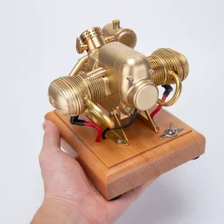 R69 3.2cc Mini Horizontal Opposed Twin Cylinder 4 Stroke Gasoline Engine Motorcycle Engine Model Internal Combustion Engine