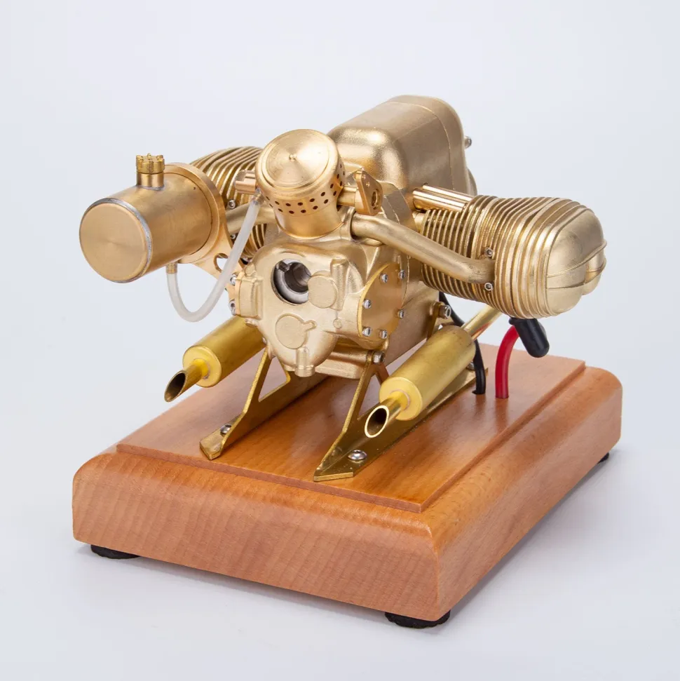 R69 3.2cc Mini Horizontal Opposed Twin Cylinder 4 Stroke Gasoline Engine Motorcycle Engine Model Internal Combustion Engine