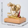 R28 4.3CC Mini OHV V-Twin V2 Engine Double-cylinder Four-stroke Motorcycle Gasoline IC Engine Model