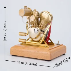 R28 4.3CC Mini OHV V-Twin V2 Engine Double-cylinder Four-stroke Motorcycle Gasoline IC Engine Model