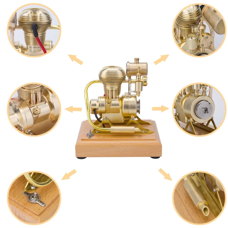 R27 1.6cc Mini Vertical OHV Single Cylinder 4 Stroke Motorcycle Internal Combustion Engine IC Engine Model