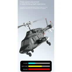RC ERA A61 1/52 Scale Airwolf 2.4G 4CH Single Rotor Flybarless Mini RC Helicopter Model with Optical Flow Altitude Hold RTF