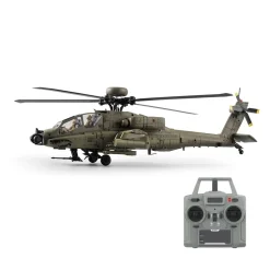 RC ERA C170 AH-64D 1/48 Scale 2.4G 6CH Flybarless Military RC Helicopter Model With Optical Flow Positioning, TOF Altitude Hold, One-Key Inverted Flight and Brushless Motor (RTF Version)