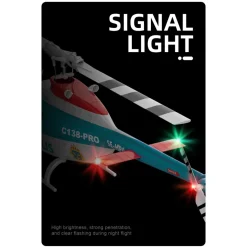 RC ERA C138PRO 1/33 Scale Bell 206 2.4G 6CH Flybarless Single-Rotor RC Helicopter Model with One-Touch Inverted Flight (RTF Version/Police Livery)