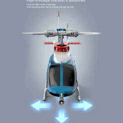 RC ERA C138PRO 1/33 Scale Bell 206 2.4G 6CH Flybarless Single-Rotor RC Helicopter Model with One-Touch Inverted Flight (RTF Version/Police Livery)