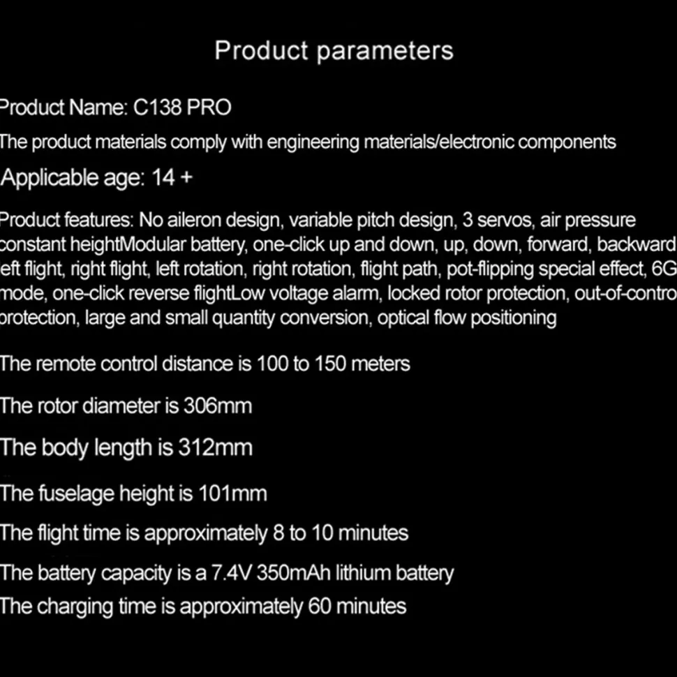 RC ERA C138PRO 1/33 Scale Bell 206 2.4G 6CH Flybarless Single-Rotor RC Helicopter Model with One-Touch Inverted Flight (RTF Version/Police Livery)