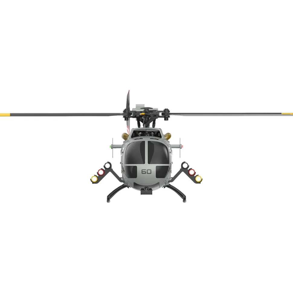 RC ERA C186S BO105 1/48 Scale 2.4G 6CH Single-Rotor Flybarless Realistic Intelligent RC Helicopter Model with Barometric Altitude Hold, Optical Flow Positioning, One-Key TOL & Missile Mounting Rack (RTF)