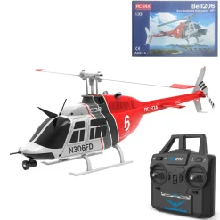 RC ERA C138 1/33 Scale BELL 206 Helicopter 2.4G 6CH Single-Rotor Gyroscopic Flying Aircraft Model