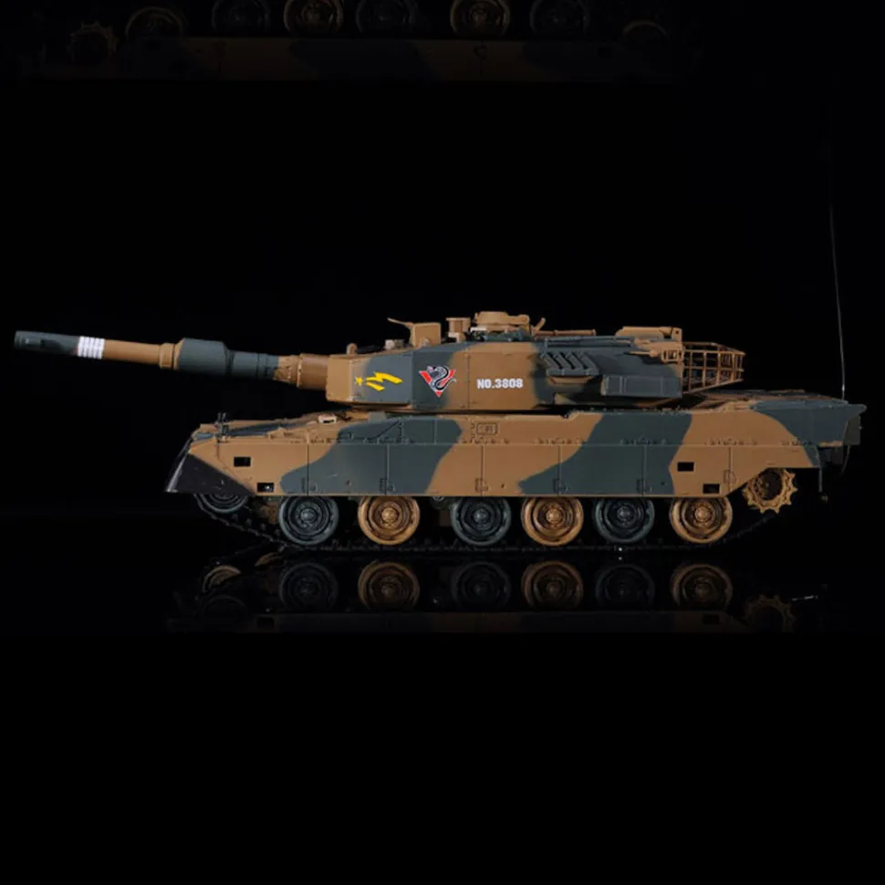 1/24 RC Tank German Leopard2 A5 Tank Model Military Vehicle Model Toys with Lights&Sounds
