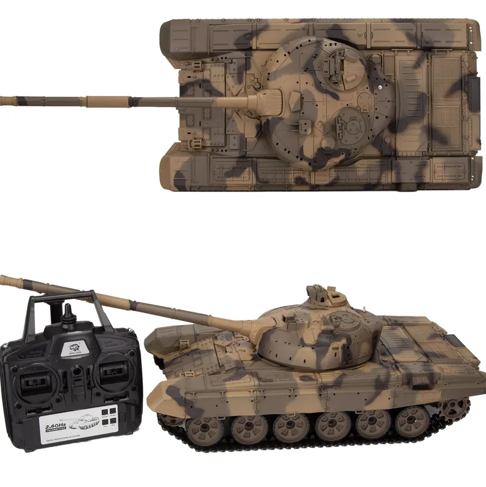 1/16 RC Tank 2.4G T90 RC Main Battle Tank Model Toys Simulation Tank Gift - Basic Version