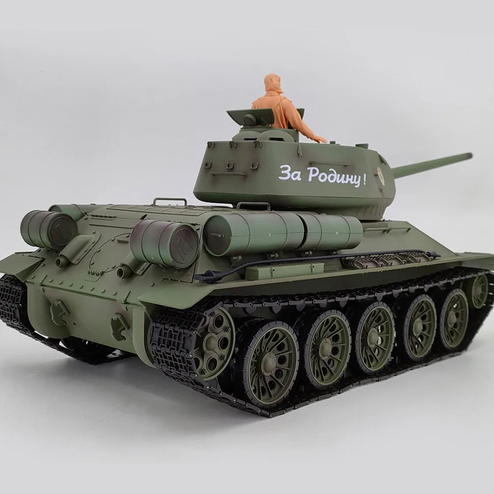 1/16 RC Tank 2.4G T34/85 RC Main Battle Tank Military Model (Upgraded Version/Army Green)