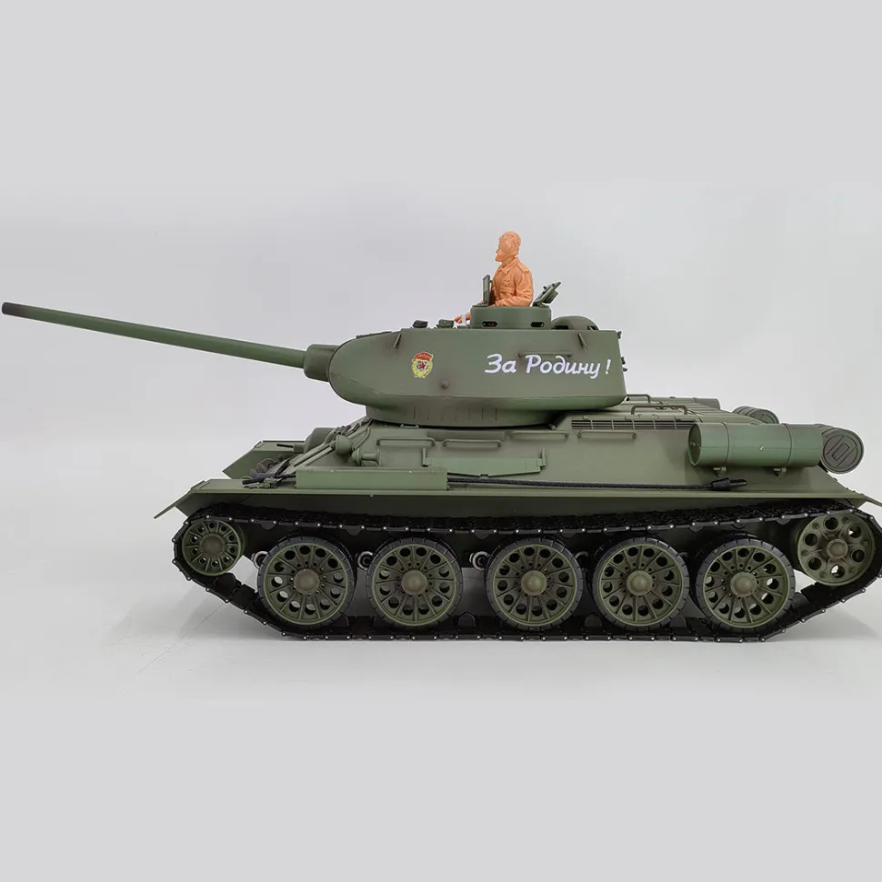 1/16 RC Tank 2.4G T34/85 RC Main Battle Tank Military Model (Upgraded Version/Army Green)