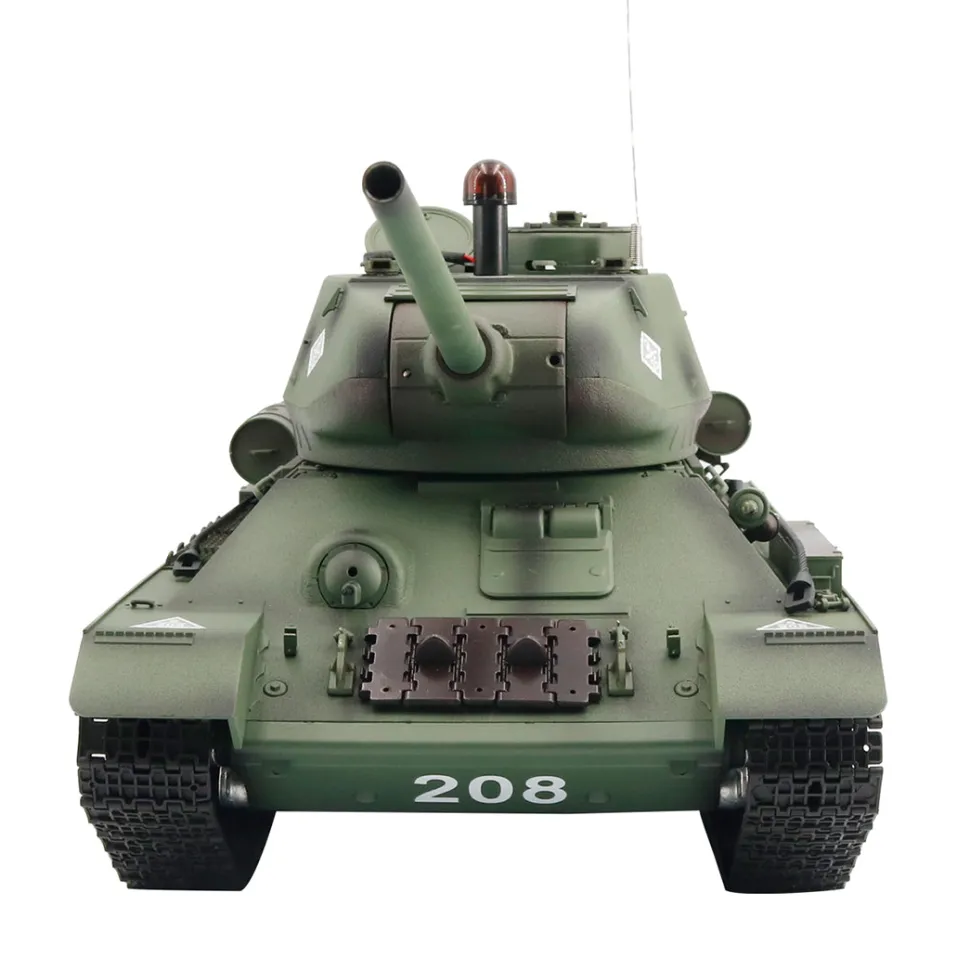 1/16 RC Tank Soviet T-34 Medium Tank 2.4G Remote Control Model Military Tank with Sound Smoke Shooting Effect - Upgraded Edition