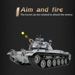 RC Tanks that 1/16 2.4G Simulative Israeli M60W ERA Magach 3 Tank Military Toy