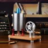 Retro All-metal Vertical Steam Engine Model with Base, Boiler and Alcohol Lamp