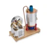Retro All-metal Vertical Twin-Cylinder Steam Engine Model with Dynamic Balanced Crankshaft RTR STEM Model