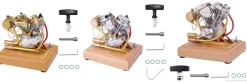 RETROL 4.2CC V-Twin Double-cylinder Four-stroke Gasoline Engine Internal Combustion Engine Model for Motorcycle-Gift Collection