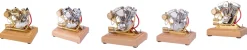 RETROL 4.2CC V-Twin Double-cylinder Four-stroke Gasoline Engine Internal Combustion Engine Model for Motorcycle-Gift Collection