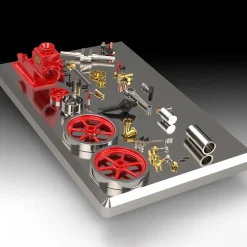 RETROL HM-01 7cc Antique Hit and Miss Engine 4-stroke Stationary Engine Horizontal IC Engine Model That Works