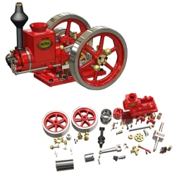 RETROL HM-01 Hit and Miss Engine with Starter Kit, Stand and Accessories - One Key Start