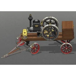 RETROL HM-01 Hit and Miss Stationary Engine Full Set with Transport Cart Frame