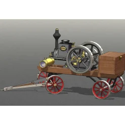 RETROL HM-01 Hit and Miss Stationary Engine Full Set with Transport Cart Frame
