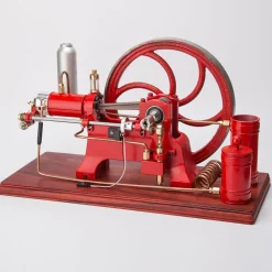 RETROL Horizontal Mill Engine Stationary Steam Engine Hot-bulb Engine Look 4-Stroke Water-cooling Gasoline Engine IC Engine Model