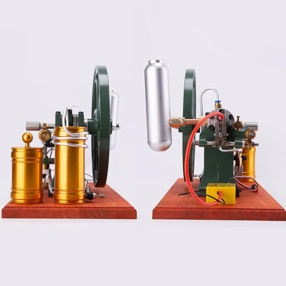 RETROL Horizontal Mill Engine Stationary Steam Engine Hot-bulb Engine Look 4-Stroke Water-cooling Gasoline Engine IC Engine Model