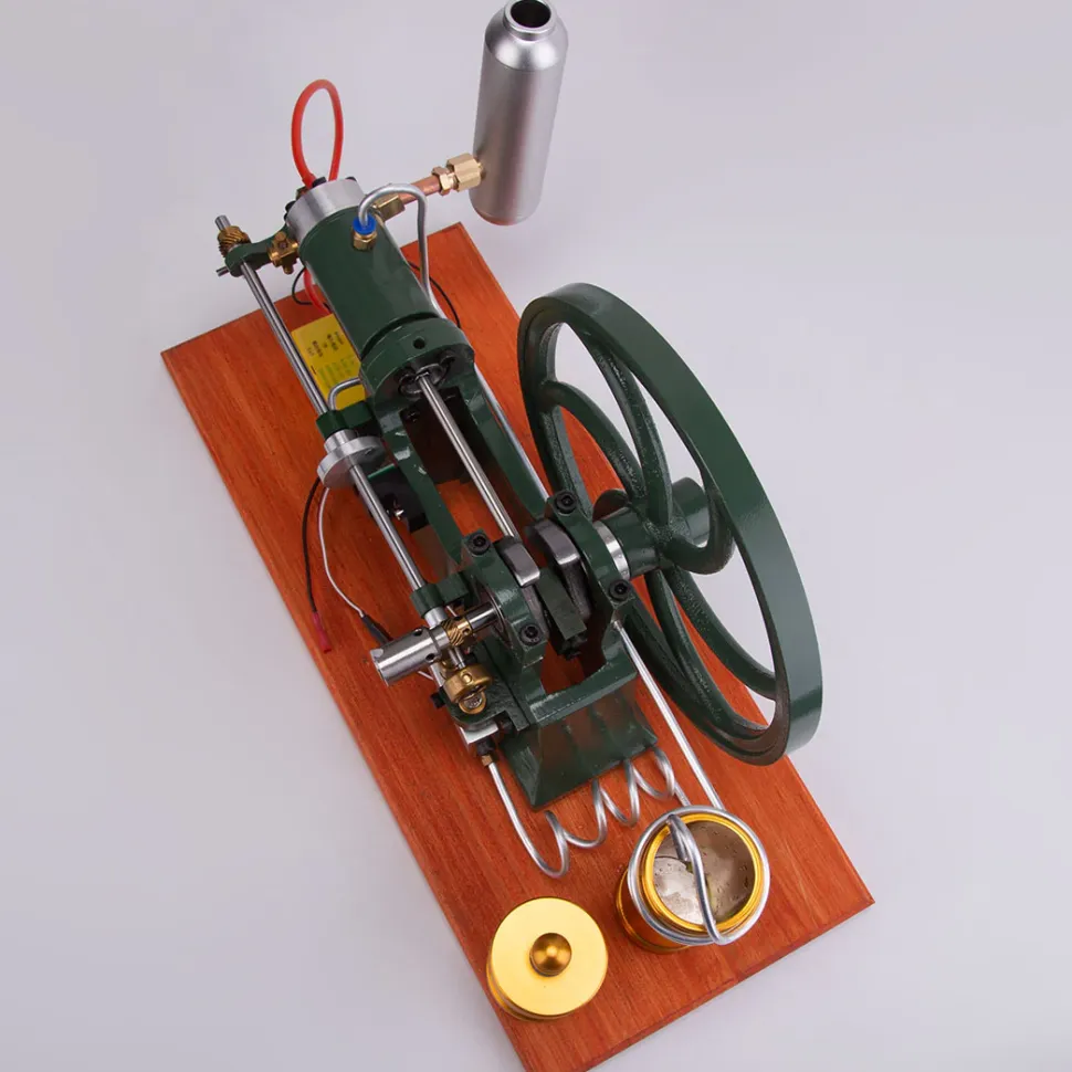 RETROL Horizontal Mill Engine Stationary Steam Engine Hot-bulb Engine Look 4-Stroke Water-cooling Gasoline Engine IC Engine Model