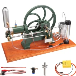 RETROL Horizontal Mill Engine Stationary Steam Engine Hot-bulb Engine Look 4-Stroke Water-cooling Gasoline Engine IC Engine Model