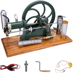 RETROL Horizontal Mill Engine Stationary Steam Engine Hot-bulb Engine Look 4-Stroke Water-cooling Gasoline Engine IC Engine Model