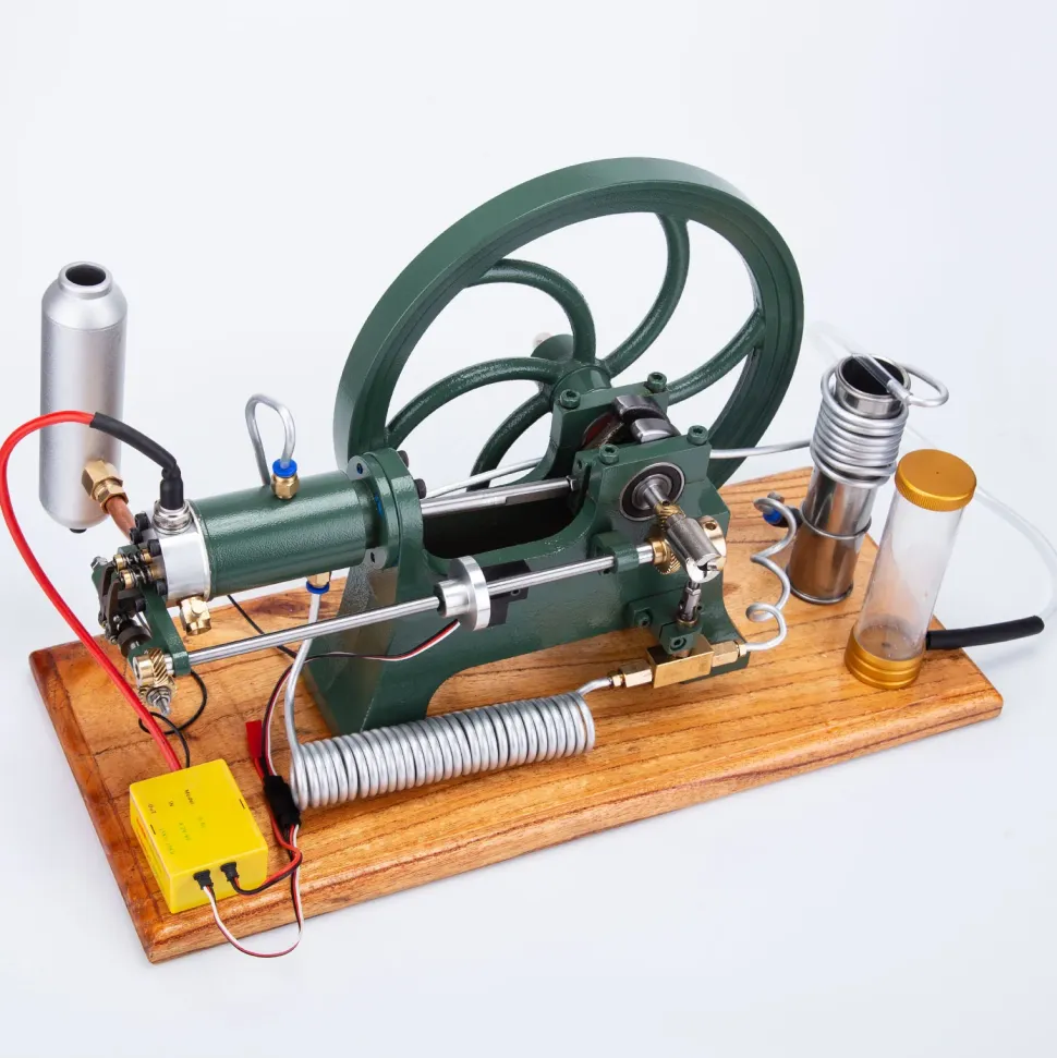 RETROL Horizontal Mill Engine Stationary Steam Engine Hot-bulb Engine Look 4-Stroke Water-cooling Gasoline Engine IC Engine Model