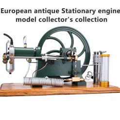 RETROL Horizontal Mill Engine Stationary Steam Engine Hot-bulb Engine Look 4-Stroke Water-cooling Gasoline Engine IC Engine Model